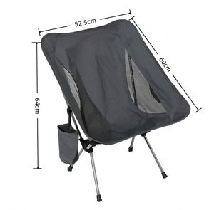 Chaise pliante portable ultralégère en aluminium avec tissu Oxford renforcé, siège compact pour le camping, la randonnée, la pêche, la plage, les pique-niques et les voyages - Product Image 5
