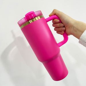 Vaso H2.0 con Recubrimiento en Polvo, Grabado Personalizado, 40 oz, Dorado, Holográfico, Arcoíris, con Asa - Product Image 3