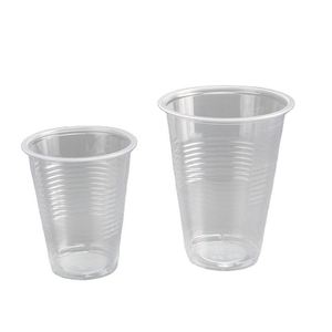 Gobelets en plastique transparent noir jetables en PP à paroi simple de 2 oz avec couvercles en PET pour le thé à bulles, la crème glacée, la nourriture, la bière, le jus, le vin - Product Image 1