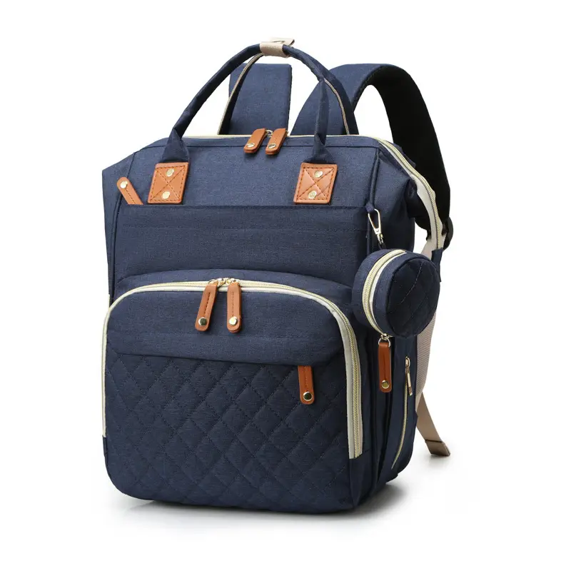 새로운 디자인 패션 로고 맞춤형 휴대용 대용량 기저귀 베이비 케어 배낭 엄마를위한 유모차 버클이있는 기저귀 가방