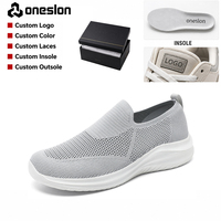 Chaussures de marche décontractées unisexes respirantes et antidérapantes, couleur unie, tailles 39-48, avec logo personnalisé ODM/OEM, vente en gros