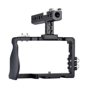 Jaula para Cámara YELANGU C6-B para <span class=keywords><strong>SONY</strong></span> A6000 A6300 <span class=keywords><strong>A6400</strong></span> A6500 con Zapata y Asa Superior - Product Image 6