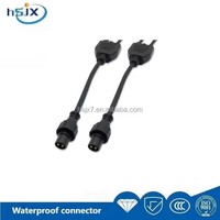 Connecteur LED de type Y HE SHENG JIA XING, mâle/femelle, IP67, contact en cuivre, câble d'extension étanche pour PCB