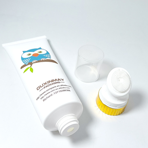 100ml 250ml Auslaufs icherer Schaum gesichts reiniger Gesichts wäsche Kunststoff-Kosmetik schlauch Leerer Kunststoffs ch lauch behälter mit Silikon bürsten <span class=keywords><strong>massage</strong></span> - Product Image 4