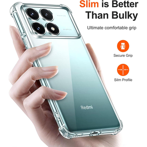 Coque souple transparente antichoc pour <span class=keywords><strong>Xiaomi</strong></span> <span class=keywords><strong>POCO</strong></span> F6 X6 M6 F5 X5 <span class=keywords><strong>F4</strong></span> F3 X4 X3 M4 <span class=keywords><strong>Pro</strong></span> 4G <span class=keywords><strong>5G</strong></span> Silicone couverture transparente coque Ultra mince - Product Image 6