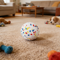 Jouet à mâcher pour chien en ETPU haute élasticité, durable, léger, résistant aux déchirures, écologique, jaune, interactif