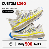 Chaussures de randonnée et de trekking en tissu à lacets avec logo personnalisé, résistantes à l'usure, amortissantes, légères, OEM, ODM, marque privée, vente en gros