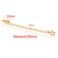 5cm en acier inoxydable Extension étendue queue chaîne homard fermoirs connecteur bijoux à bricoler soi-même faisant des résultats Bracelet collier