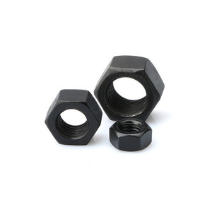 Hex Nut M10 Metric Class 8.8 Black Oxide Finish Hexagon Shape Right Hand <b>Thread</b> General Industry Use - Product Image 6