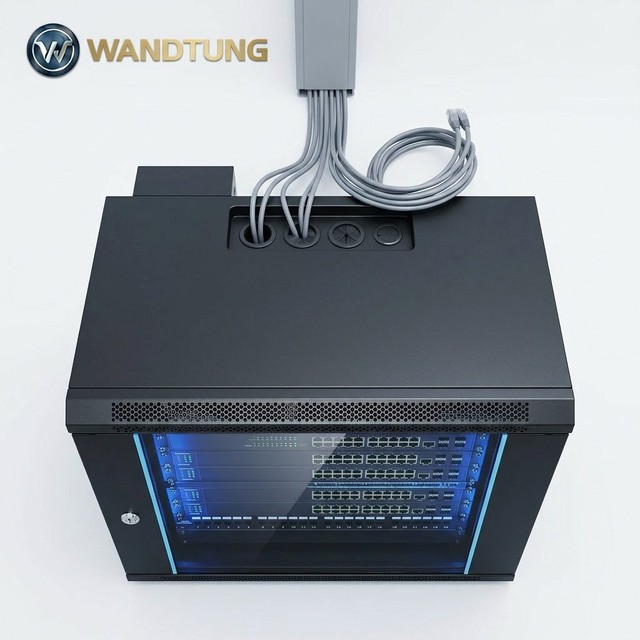 Oem Odm 6U 600*600*450mm 19 Inch Wall Mount Network Cabinet Internet Server Rack Data Center Cold Rolled Steel Assembled