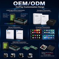 Adaptador Inalámbrico Portátil Mini 2 en 1 para Carplay y Android Auto, Control por Voz, Conexión Rápida y Estable, Caja Multimedia para Vehículo