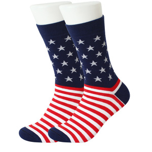 Wholesale Hot Sell <strong>Men</strong> Crew <strong>Socks</strong> Dress Cotton Knitting Knit Independence Day America USA <strong>United</strong> States Casual Crew <strong>Sock</strong> - Product Image 4
