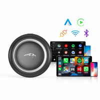 PlayAiBox Boîtier AI sans fil CarPlay Système Android 15 8 Go + 128 Go Qualcomm 6350 pour YouTube Netflix Prise en charge de l'écran partagé et du mirroring