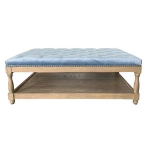 S1083-80 הamptons צרפתית בסגנון צרפתי מגולף מינימליזם פשטני מינימליסטי בעל מבנה שולחן ספה לסלון - Product Image 2