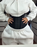 Entrenador de cintura con cierre invisible, moldeador de cuerpo, cintura, 15 huesos, cremallera, ejercicio físico, Yoga, moldeador de abdomen, cinturón de cintura