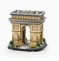 El Arco del Triunfo, París, Francia, Bloques de Construcción Pequeños Compatibles con Pellet, Juguete Infantil de Bloques de Ensamblaje