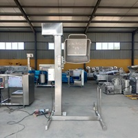Industriële Verticale Lift Roestvrijstalen Elektrische Draagtas Hijst 200l Vlees Trolley Hefmachine Vlees Vulkar