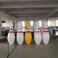 Boule de bowling gonflable de parc d'attractions pour des enfants et des adultes sur la terre/neige