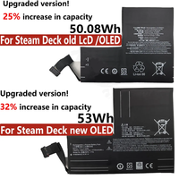 Paket Baterai Isi Ulang F7A F7G untuk Steam Deck LCD OLED Handheld Gamepad Controller, Kapasitas Tinggi 40.04Wh/50.08Wh 53Wh