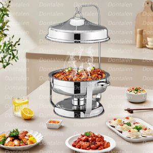 Réchaud en acier inoxydable de haute qualité et à <span class=keywords><strong>bas</strong></span> prix avec porte-couvercle <span class=keywords><strong>Buffet</strong></span> Thermos Chauffe-plats - Product Image 3