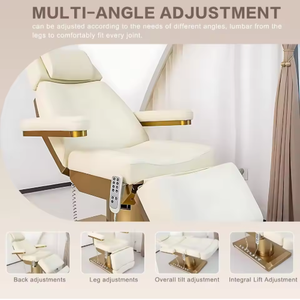 Cama de Masaje AY Lash, Moderna y Lujosa, con 3/4 Motores Ajustables, para Salón, Spa, Tratamientos, Masajes Eléctricos, Facial, Cosmética y Belleza - Product Image 6