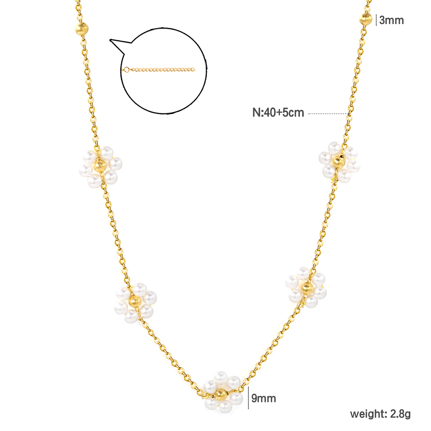 Gold-NE2D880AG Neklace