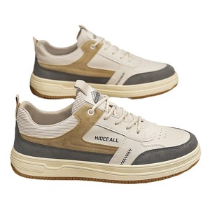 Qlfashion2025 Nuove Scarpe da Uomo Basse Stile Coreano di Tendenza Versatili con Suola Spessa Resistenti all'Usura Sportive Casual <span class=keywords><strong>Tre</strong></span> - Product Image 5