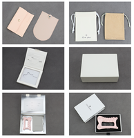 Quantité minimale de commande bas Style exquis cadeau velours cordon Guasha sac et Logo personnalisé emballage boîte-cadeau pour Gua Sha céramique grattage