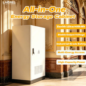 Armoire de stockage solaire tout-en-un OEM personnalisée à faible perte de puissance 12 kW 45 kWh LiFePO4 51,2 V avec boîtier robuste en acier pour maison, village, balcon - Product Image 1