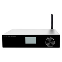 Amplificateur de puissance stéréo Hi-Fi Cloudyx 2 canaux 100W CL-500W avec entrées WiFi/BT/USB/RCA/Optique, système home cinéma en alliage d'aluminium