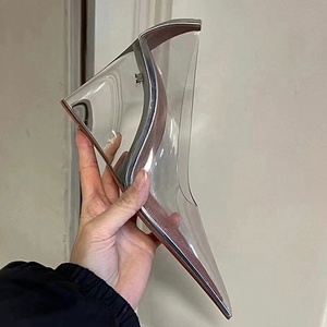 2024, superventas, zapatilla <span class=keywords><strong>de</strong></span> <span class=keywords><strong>cristal</strong></span> <span class=keywords><strong>de</strong></span> <span class=keywords><strong>Cenicienta</strong></span>, zapatos <span class=keywords><strong>de</strong></span> tacón <span class=keywords><strong>de</strong></span> cuña superalto <span class=keywords><strong>de</strong></span> PVC transparente para calzado <span class=keywords><strong>de</strong></span> mujer - Product Image 6