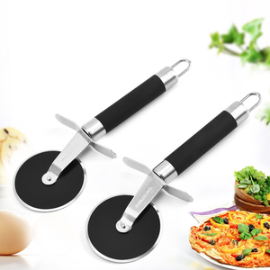 موقد بيتزا من الفولاذ المقاوم للصدأ سكين مطبخ بيتزا عجلة الخبز المنزلي عجلة واحدة عجلة - Product Image 1