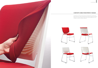Ensemble de mobilier scolaire moderne Bosen en gros : chaises de classe en plastique PP avec tablette d'écriture et tables, bureaux pour étudiants et enfants