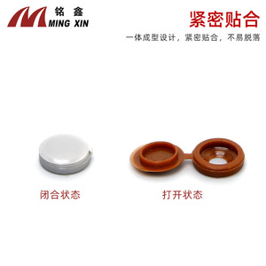 Capuchon à vis en plastique Ming Xin 5 Li 6 Li, couvercle décoratif pour quincaillerie de meubles, installation facile - Product Image 4