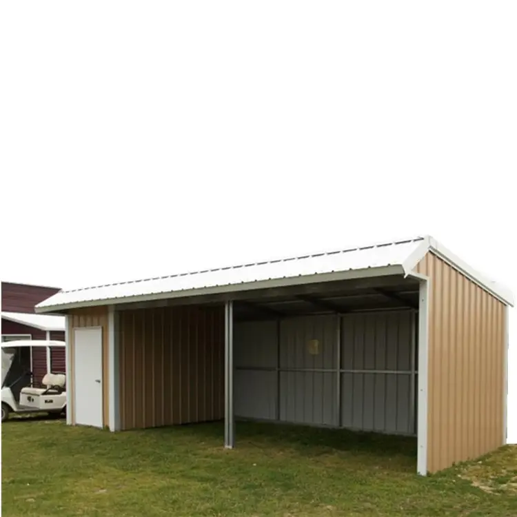 Chinese Manufacturer Hot Sale Prefabricated Storage Buildings Mini Loafing shed with tack room