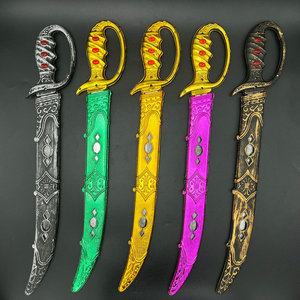 <span class=keywords><strong>Espadas</strong></span> de Juguete de Plástico para Disfraces de Cosplay, Accesorios para Fiestas de Baile de Halloween, Cuchillos Generales Electrochapados de Colores - Product Image 2