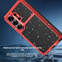 Étui de téléphone hybride en aluminium TPU PC étanche à l'eau et à la poussière, résistant aux chocs pour Samsung S26 S26 Ultra Plus, couverture intégrale anti-chute