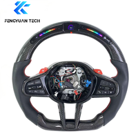 Volant personnalisé en fibre de carbone avec LED pour BMW CS M3 M4 M5 M6 X3 X4 X5 X6 X7 X8 G01 G12 G20 G29 G30 G35 G37 G80 G82 Sans airbag
