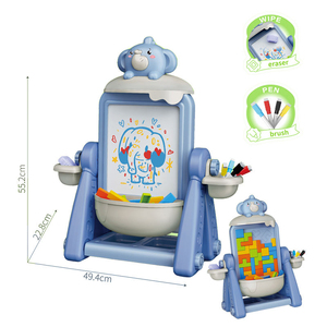 Nouvel ensemble tendance 2-en-1 : Tableau d'écriture et de dessin double face en plastique, jouets éducatifs pour enfants - Product Image 2