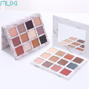 Profesional de mármol pigmentada paleta de sombra de ojos maquillaje 12 color arco iris de sombra de ojos Etiqueta - Product Image 4