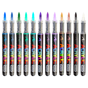 <span class=keywords><strong>Pennarelli</strong></span> Acrilici con Punta a Pennello, Penne <span class=keywords><strong>per</strong></span> Pittura Raccomandate dagli Artisti <span class=keywords><strong>per</strong></span> Regali, Decorazioni, <span class=keywords><strong>Tessuti</strong></span> - Product Image 6