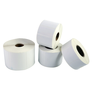 OEM impresión brillante en rollo 55mm W x 40mm L papel autoadhesivo etiqueta redonda - Product Image 5