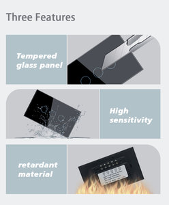 Xzj <span class=keywords><strong>2025</strong></span> ánh sáng tuya thông minh Tempered Glass điều khiển từ xa interruptor inteligente Wifi tường điện thông minh chuyển đổi - Product Image 2