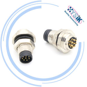 M8 8 8 Pin connettore cavo maschio 90 gradi ad angolo retto spina PUR giacca un Cordset di codifica per PROFINET Ethernet - Product Image 6