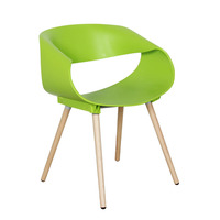 Großhandel Günstige Moderne Esszimmers tuhl Red Fauteuil Nordic Restaurant Sillones Rojo Holzbeine Sessel Cafe Esszimmers tuhl