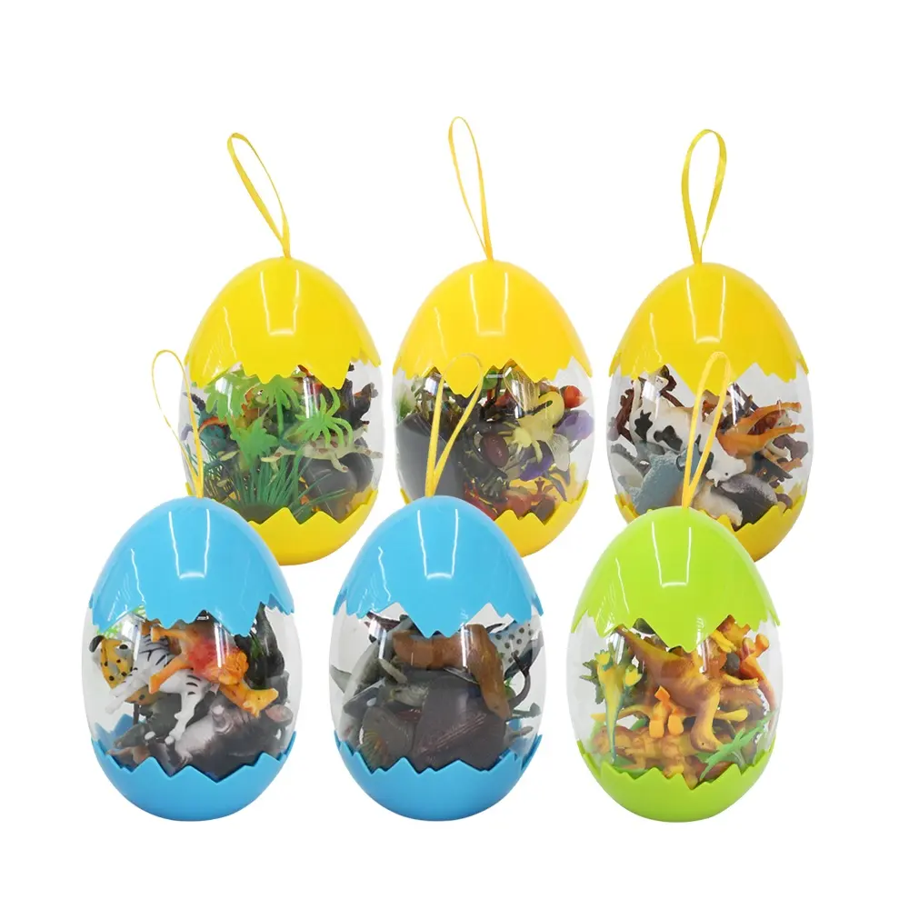 Egg packaging natural world mini dinosaur model plastic plastic animal toy for kids new 2022