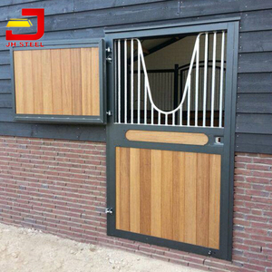 باب خشبي عالي الجودة لاسطبل الخيول مع حشوة من الخيزران، باب هولندي مزدوج متأرجح، باب منزلق للبيع - Product Image 1