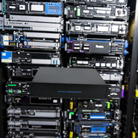 Boîtier de serveur 2U en rack, profilé en alliage d'aluminium personnalisé, boîtier de projet, châssis noir IP54, certifié ISO9001, ODM OEM