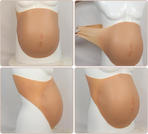 Silicone Jumeaux Grossesse Ventre Réaliste Ventre Enceinte 4/6/9 Mois pour Shemale <span class=keywords><strong>Sissy</strong></span> Travesti Props - Product Image 5