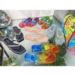 Sandal Jepit Wanita, Sandal Pantai Wanita Permen Jelly untuk Luar Ruangan - Product Image 2